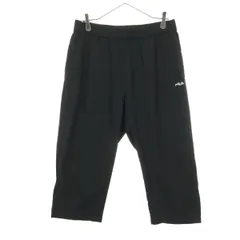 美品 FILA フィラ クロップド丈 ナイロンパンツ L ブラック メンズ 古着のサムネイル