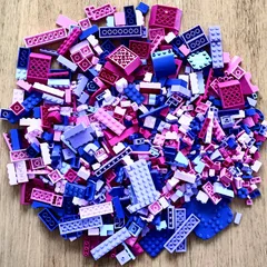 レゴ 正規品 中古 まとめ売り 約700g ピンク･紫系 大量 レゴブロック【管理番号：4289】のサムネイル
