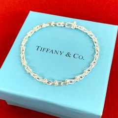 Tiffany & Co. ハードウェア ブレスレット マイクロリンク シルバー