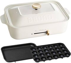 BRUNO コンパクトホットプレート セラミックコート鍋セット ホワイト