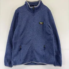 古着 エルエルビーン L.L.Bean ジャケット フルジップ ワンポイント ロゴ アウトドア フリース フリース M  パープル レディースのサムネイル