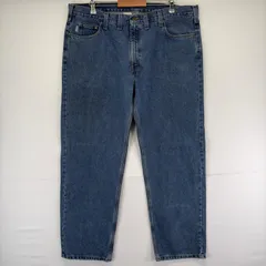 古着 カーハート Carhartt デニム パンツ 5ポケット ワンポイント ストレート ジーパン ジップ w44 L32  ブルー メンズのサムネイル