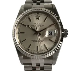 【鑑定済】ROLEX ロレックス デイトジャスト 16234 メンズ 腕時計 自動巻き シルバー文字盤 稼働 中古 美品 T11446470のサムネイル