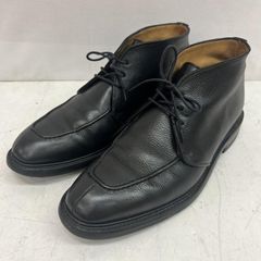 アクアスキュータム】チャッカブーツ/黒/レザー/日本製/25cm/幅広3E