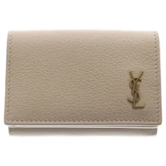 SAINT LAURENT PARIS (サンローランパリ) オリガミ タイニーウォレット 三つ折り財布 レザー グレー 637420のサムネイル