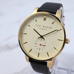 美品 【新品電池】 稼働品　TED BAKER　テッドベーカー　レディース／メンズ　腕時計　クォーツ　スモールセコンド　ピンク秒針のサムネイル
