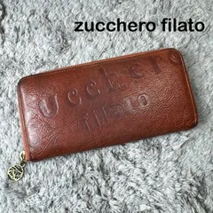 ZUCCHERO FILATO ズッケロフィラート 長財布 ラウンドファスナー レザー ブラウンのサムネイル