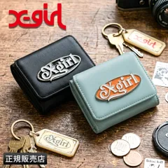 エックスガール ミニウォレット 三つ折り財布 合皮 高校生 中学生 女子 レディース X-girl 105261054004のサムネイル