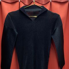 ISSEY MIYAKE イッセイミヤケ プリーツ ブラック 長袖 ブラウス シャツ