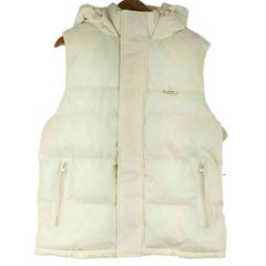 【未使用】 ZARA dnwr. フード付き 中綿 ダウン ベスト アイボリー 大きいサイズ✨美品】ZARA dnwr. ダウンベスト オーバーサイズ XL