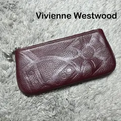 Vivienne Westwood ヴィヴィアンウエストウッド レザー コインケース ミニポーチ オーブ型押し ボルドーのサムネイル
