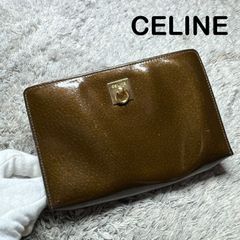 CELINE マカダム ポーチ ベージュ - メルカリ