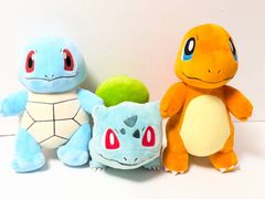 アニメ ポケモン ポケモンセンター限定 初代御三家 ぬいぐるみ 3点