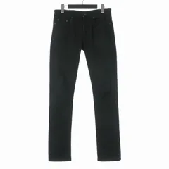 サンローラン パリ SAINT LAURENT PARIS 2022年 D02 M/SK-LW スキニーデニムパンツ ジーンズ 27 ブラック 黒 527389 YS500 国内正規のサムネイル