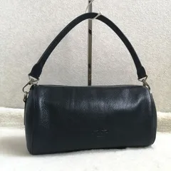 ヒロフ ハンドバッグ プリマ ワンショルダーバッグ  レザー ブラック系 肩掛け 筒型 黒 本革 Hロゴ HIROFUのサムネイル