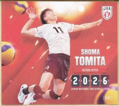 【N-07 富田将馬 (ノーマル)】 バレーボール男子日本代表2026 トレーディングmini色紙