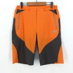 ミレー メンズ 夏 ストレッチ 裏地なし サイドバンド ハーフパンツ オレンジ 78 (HU46027)のサムネイル