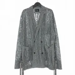 ハレ HARE フラワーレース ダブルテーラードジャケット ブレザー 長袖 F グレー HA030006STのサムネイル