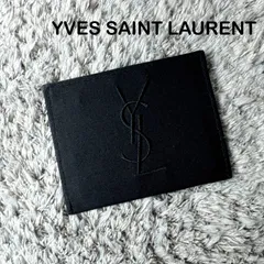 YVES SAINT LAURENT イヴサンローラン YSLロゴ刺繍 ミラー 手鏡 ブラックのサムネイル