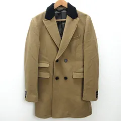 K■ヴァンキッシュ/VANQUISH ダブルボタン ウールチェスターコート【M】ベージュ/MENS■49【中古】のサムネイル