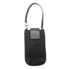 BALLY バリー ポーチ Bロゴ 総柄 スマホケース ワンストラップ キャンバス 鞄 カバン 小物入れ ブラック メンズ レディース 【中古】のサムネイル