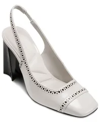 カール ラガーフェルド レディース シューズ パンプス ヒール KARL LAGERFELD PARIS Womens Siofra Square Toe Heels Naturalのサムネイル