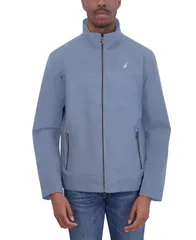 ナウティカ メンズ アウター ジャケット・ブルゾン ジャケット Nautica Mens Stretch Performance Windbreaker and Rain Jacket China Bのサムネイル