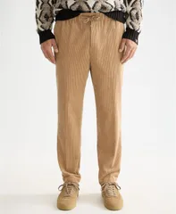 スコッチアンドソーダ メンズ ボトムス カジュアルパンツ コーデュロイ ジョガーパンツ SCOTCH SODA Mens Loose Tapered Corduroy Joggers Tan タンのサムネイル