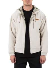 ハーレー メンズ アウター ジャケット・ブルゾン ジャケット Hurley Mens Shapers Canvas Jacket Boneのサムネイル