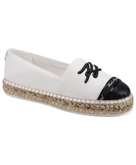 カール ラガーフェルド レディース シューズ パンプス KARLAGERFELD PARIS Womens Millicent SlipOn Espadrilles Bright WhiteBlackのサムネイル