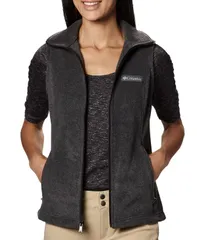 コロンビア レディース アウター ジャケット・ブルゾン ベスト フリース Columbia Womens Benton Springs Fleece Vest XXS3X Charcoal Heathのサムネイル