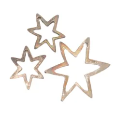 ロエベ LOEWE ペンダントトップ 3連 スター 星 シルバーカラー アクセサリー ☆AA★のサムネイル