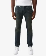 トゥルーレリジョン メンズ ボトムス デニムパンツ ジーンズ True Religion Mens Rocco Skinny SlimFit Jeans Dark Washのサムネイル