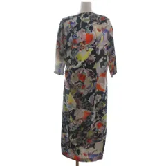 ドリスヴァンノッテン DRIES VAN NOTEN シルク フラワープリント ワンピース タック 花柄 マルチカラー 38 ☆AA★のサムネイル