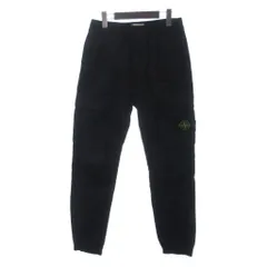 ストーンアイランド STONE ISLAND GHOST PIECE カーゴパンツ ジッパーフライ ウエストゴム ワッペン 811531314 黒 ブラック 30のサムネイル