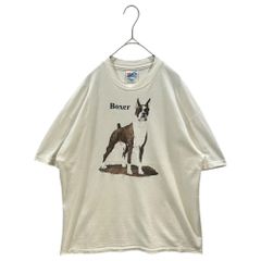 メンズ ヘインズ アニマルTシャツ シングル 犬 古着 90s USA製 L 20161