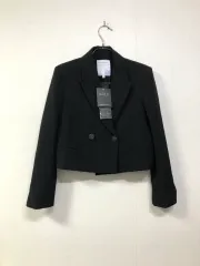 新品) EGOIST レディース ルーズフィット レーヨン ストレッチ クロップド ダブル ブレーザー ジャケットのサムネイル