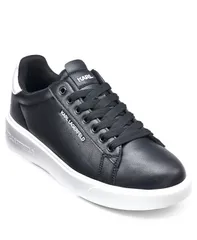 カール ラガーフェルド メンズ シューズ スニーカー ロゴ KARLAGERFELD PARIS Mens Logo PlainToe Sneakers Black ブラックのサムネイル