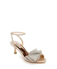 バッジェリーミシュカ レディース シューズ サンダル Badgley Mischka Remi Evening Sandals Nude Satinのサムネイル