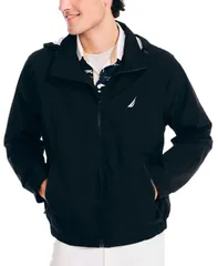 ナウティカ メンズ アウター ジャケット・ブルゾン ジャケット Nautica Men s Classic Rainbreaker Hooded ZipFront Lightweight Jacketのサムネイル