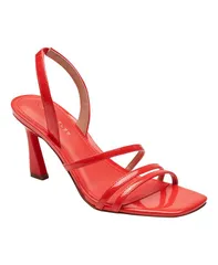 マークフィッシャー レディース シューズ サンダル Marc Fisher Womens Nalina Strappy SlipOn Sandals Fire Coral Patent コーラルのサムネイル