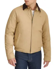 ドッカーズ メンズ アウター ジャケット・ブルゾン コットン ジャケット Dockers Mens Cotton Twill Bomber Jacket Harvest Gold ゴールドのサムネイル