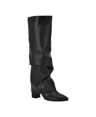 ゲス レディース シューズ ブーツ・レインブーツ トール ブーツ ヒール GUESS Womens Geima Foldover Slouchy Pointed Toe Block Heel Tallのサムネイル