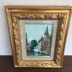 油絵 油彩 直筆 ローテンブルク ドイツ ペンティング タペストリ 絵画
