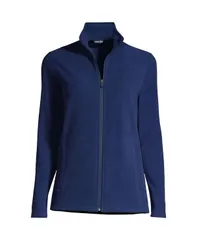 ランズエンド レディース アウター ジャケット・ブルゾン プチ フリース ジャケット Lands End Petite Anyweather Fleece Full Zip Jacket Deep sのサムネイル