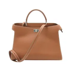 美品 michino PARIS ミチノパリ ハンドバッグ 2WAY ショルダーバッグ レザー ターンロック ブラウン レディース 【中古】のサムネイル