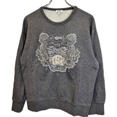 KENZO ケンゾー Embellished Tiger Sweater タイガー スウェット トレーナー F862SW7414XI S グレー/シルバー メンズのサムネイル