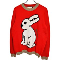 GUCCI グッチ ラビット ウサギ ウール ニット セーター 553934-XKAG4 L