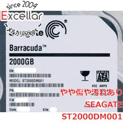 [bn:1] SEAGATE製HDD　ST2000DM001　2TB SATA600 7200　2000～3000時間以内のサムネイル