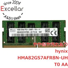 [bn:18] SK hynix　ノート用 HMA82GS7AFR8N-UH T0 AA　SODIMM DDR4 PC4-2400T PC4-19200 16GBのサムネイル